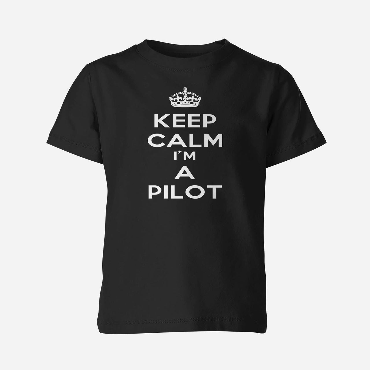 Keep Calm I'm a Pilot Designed Children T-Shirts