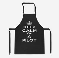 Thumbnail for Keep Calm I'm a Pilot Designed Kitchen Aprons