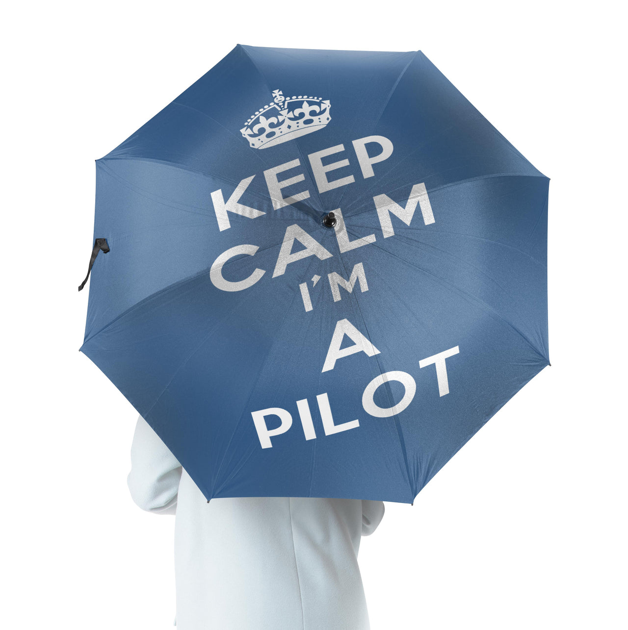 Keep Calm I'm a Pilot Designed Umbrella