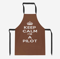 Thumbnail for Keep Calm I'm a Pilot Designed Kitchen Aprons