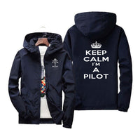 Thumbnail for Keep Calm I'm a Pilot Designed Windbreaker Jackets