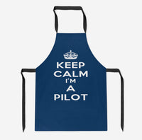 Thumbnail for Keep Calm I'm a Pilot Designed Kitchen Aprons