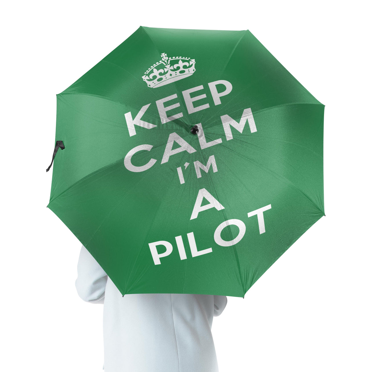 Keep Calm I'm a Pilot Designed Umbrella