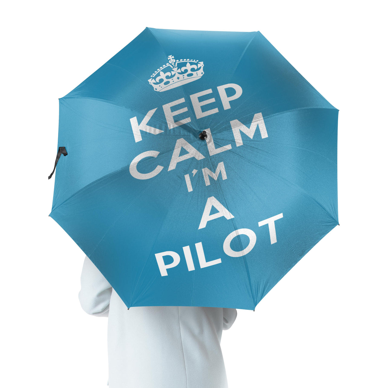 Keep Calm I'm a Pilot Designed Umbrella