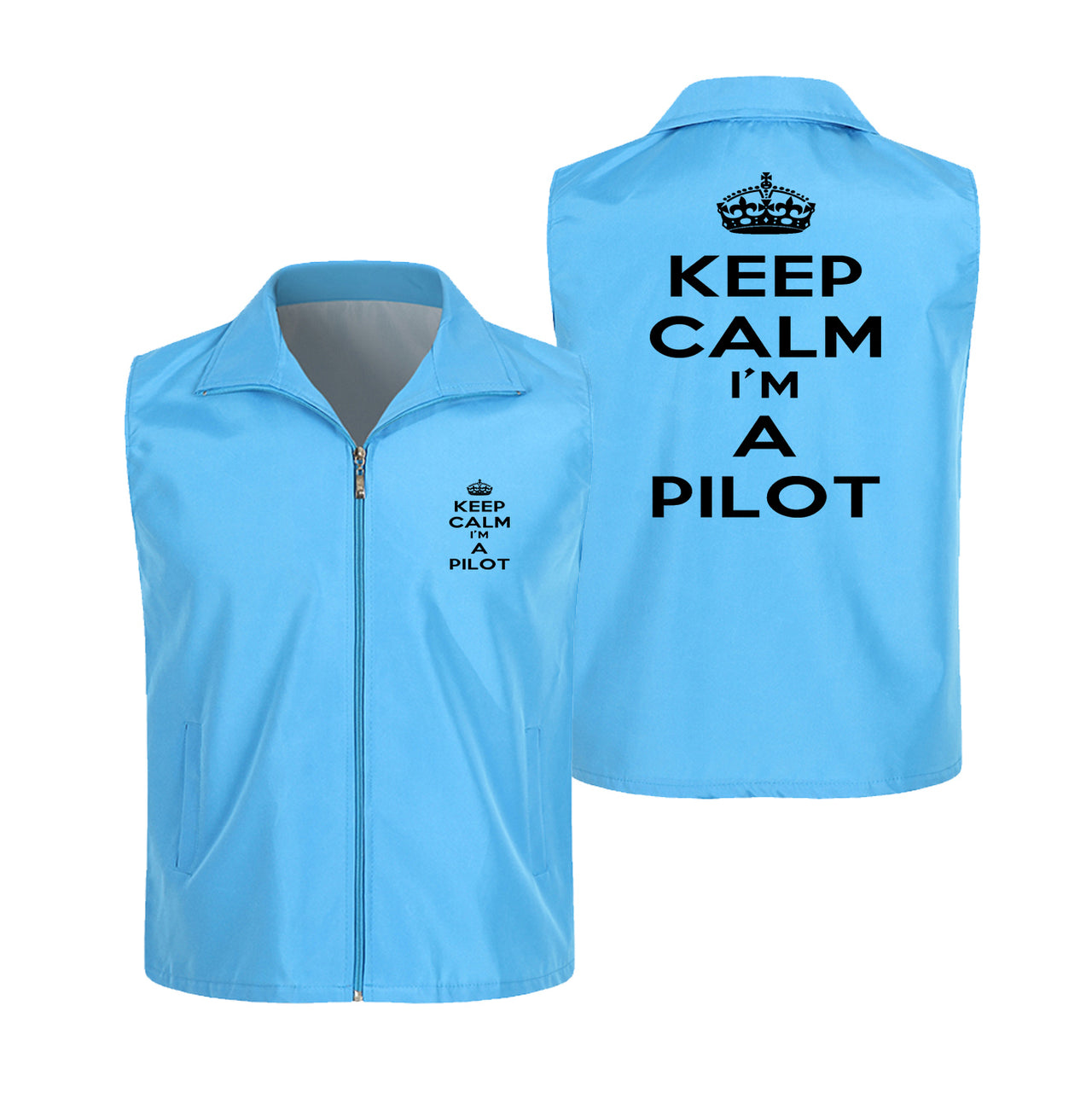 Keep Calm I'm a Pilot Designed Thin Style Vests