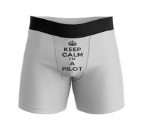 Thumbnail for Keep Calm I'm a Pilot Designed Men Boxers