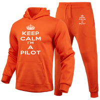 Thumbnail for Keep Calm I'm a Pilot Designed Hoodies & Sweatpants Set