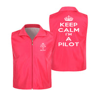 Thumbnail for Keep Calm I'm a Pilot Designed Thin Style Vests
