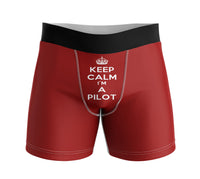 Thumbnail for Keep Calm I'm a Pilot Designed Men Boxers