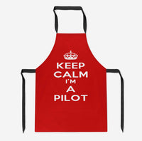 Thumbnail for Keep Calm I'm a Pilot Designed Kitchen Aprons