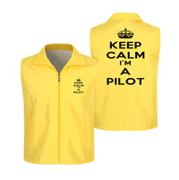 Thumbnail for Keep Calm I'm a Pilot Designed Thin Style Vests