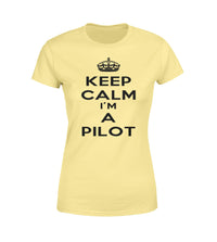 Thumbnail for Keep Calm I'm a Pilot Designed Women T-Shirts