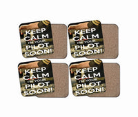 Thumbnail for Keep Calm I'm your Pilot Soon Designed Coasters