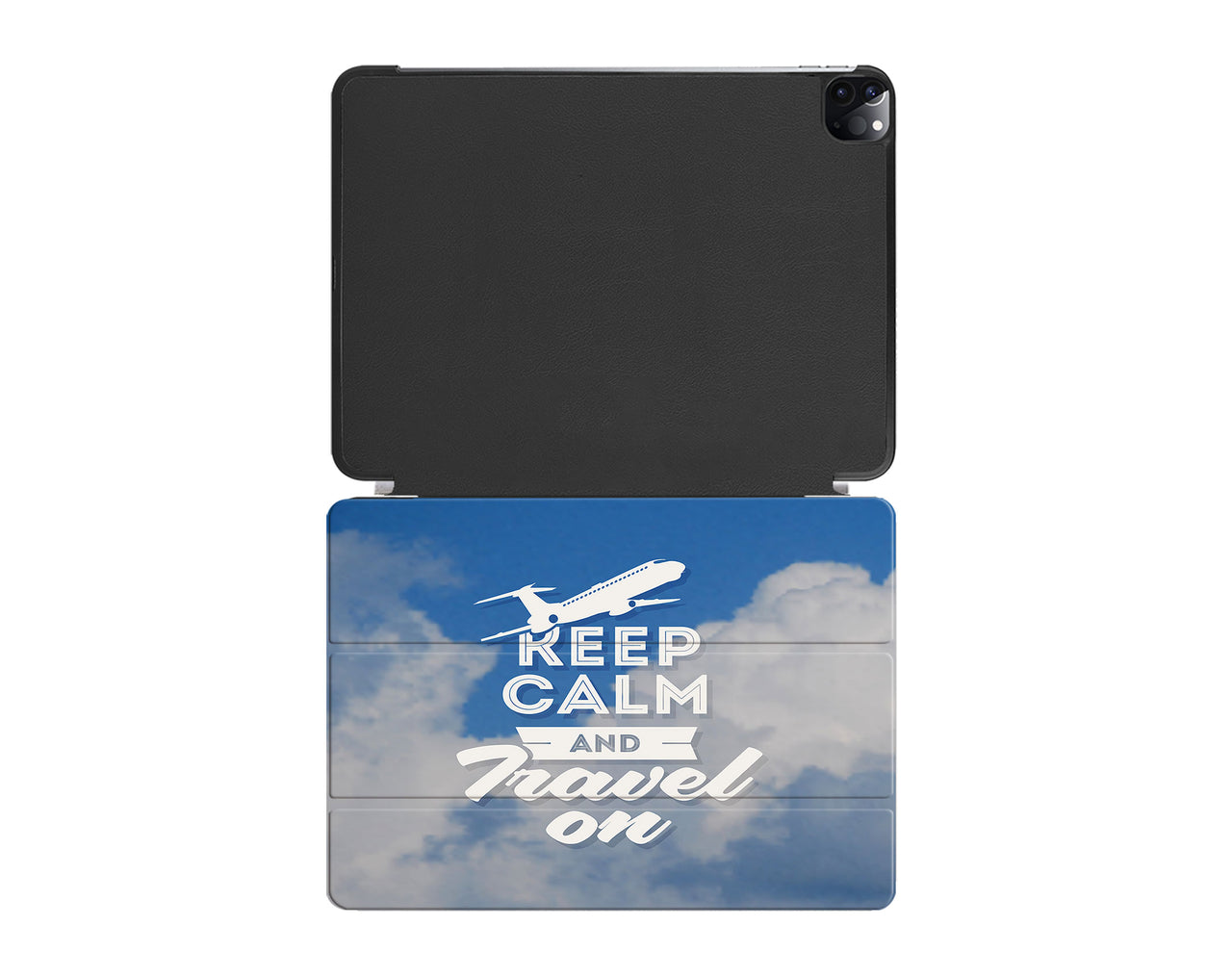 Keep Calm and Travel On Designed iPad Cases