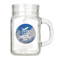 Thumbnail for Keep Calm and Travel On Designed Cocktail Glasses