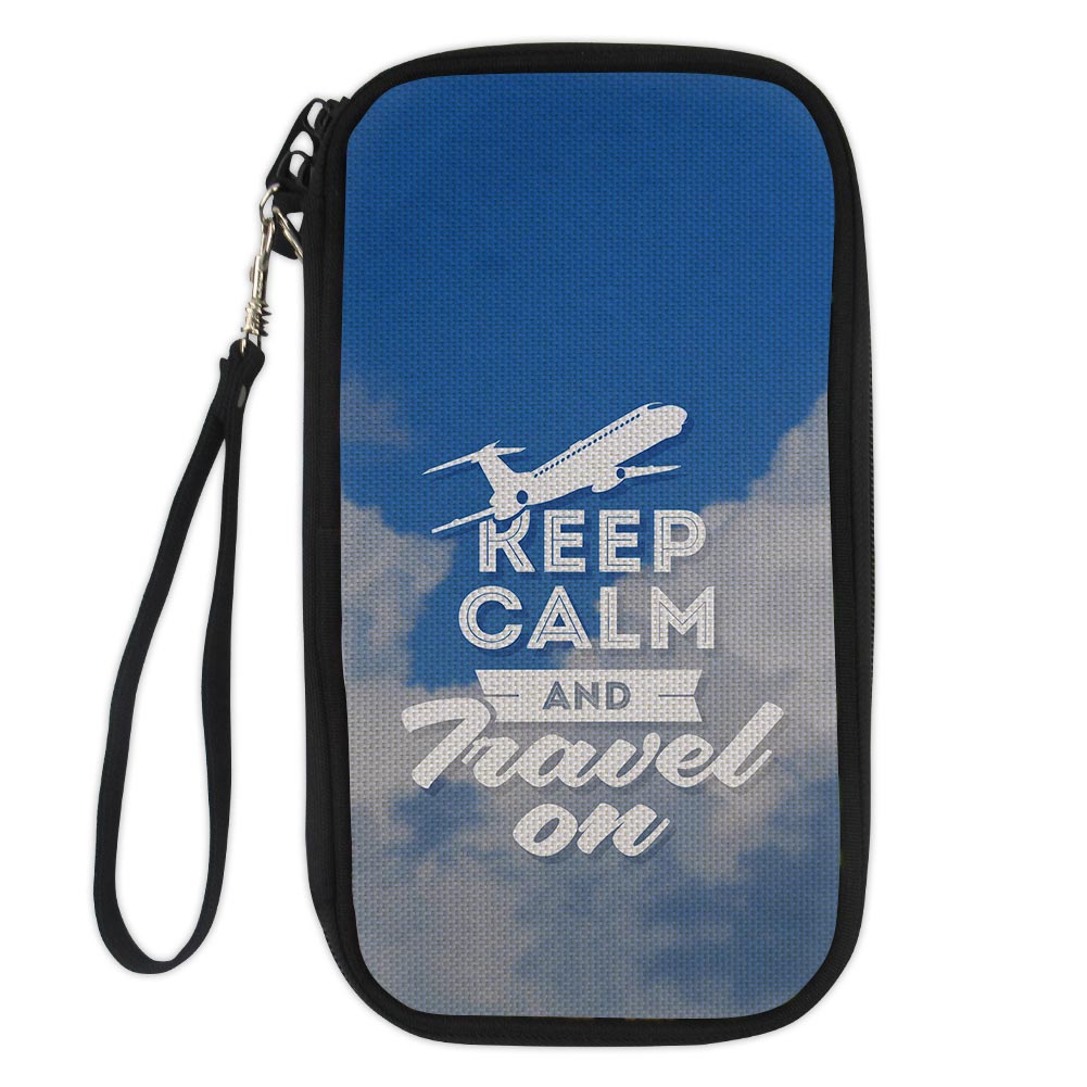 Keep Calm and Travel On Designed Travel Cases & Wallets