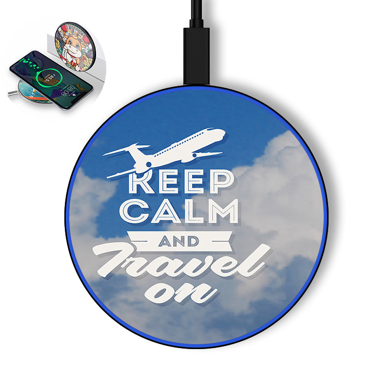 Keep Calm and Travel On Designed Wireless Chargers