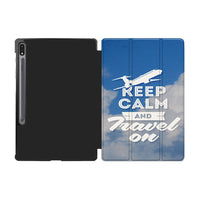 Thumbnail for Keep Calm and Travel On Designed Samsung Tablet Cases