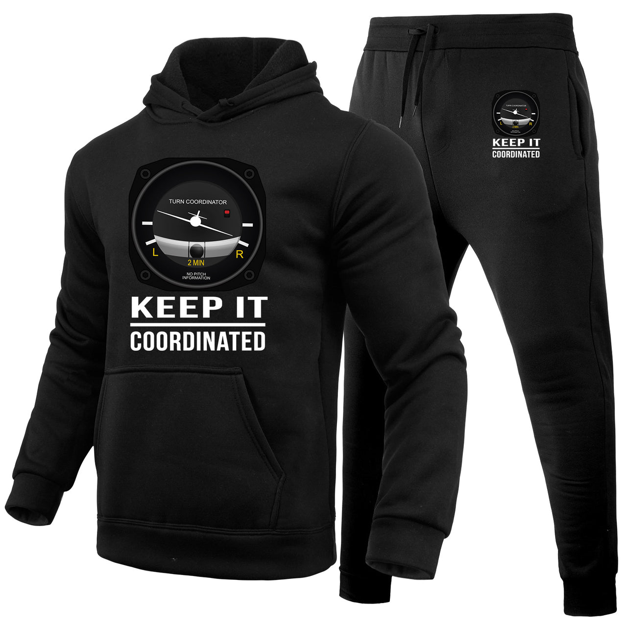 Keep It Coordinated Designed Hoodies & Sweatpants Set