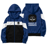 Thumbnail for Keep It Coordinated Designed Colourful Zipped Hoodies