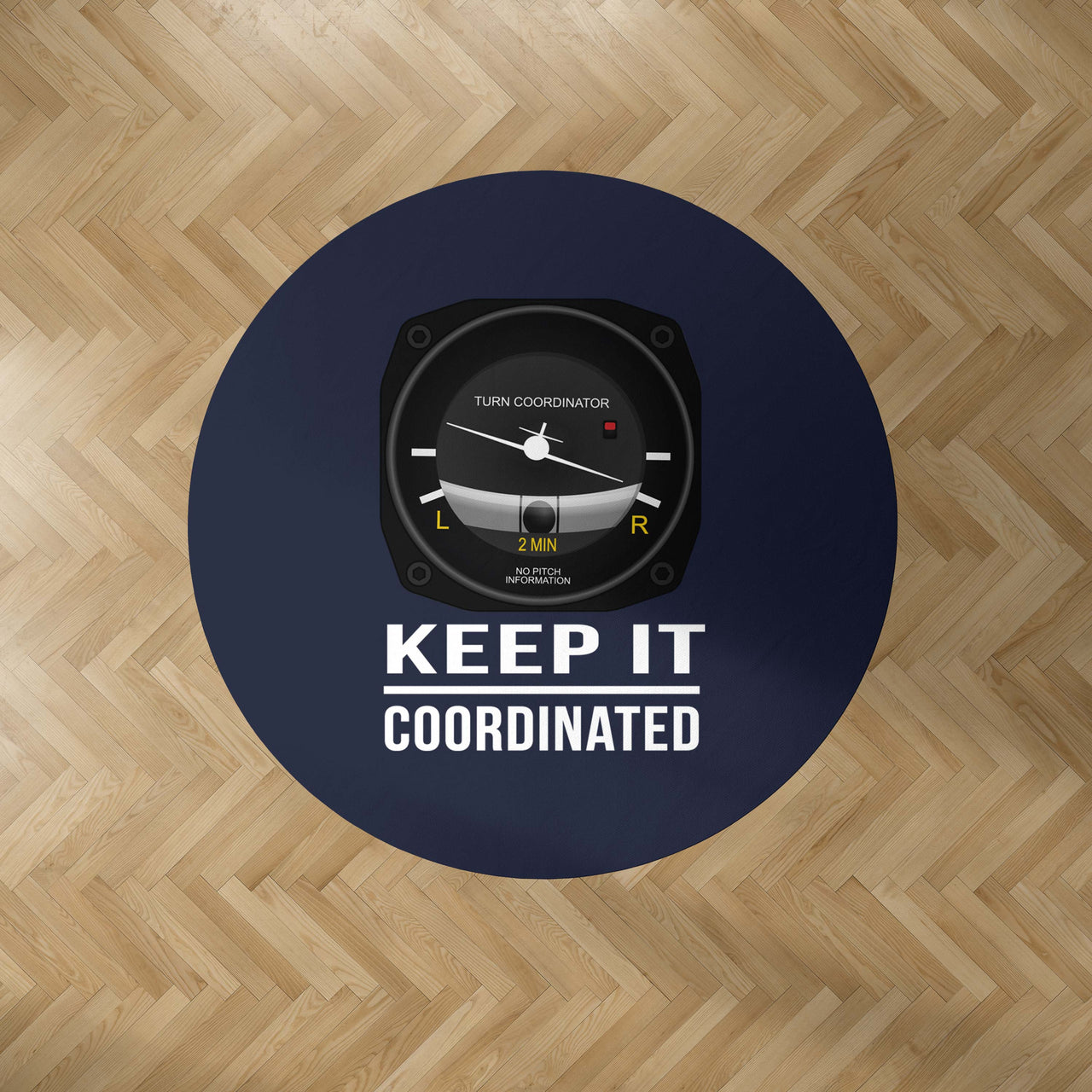 Keep It Coordinated Designed Carpet & Floor Mats (Round)