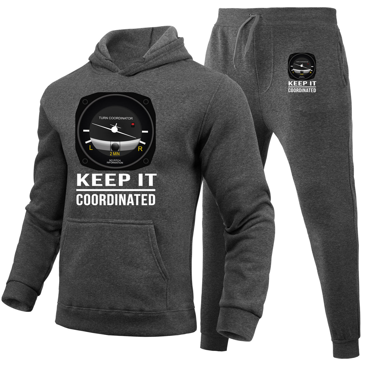 Keep It Coordinated Designed Hoodies & Sweatpants Set