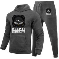 Thumbnail for Keep It Coordinated Designed Hoodies & Sweatpants Set
