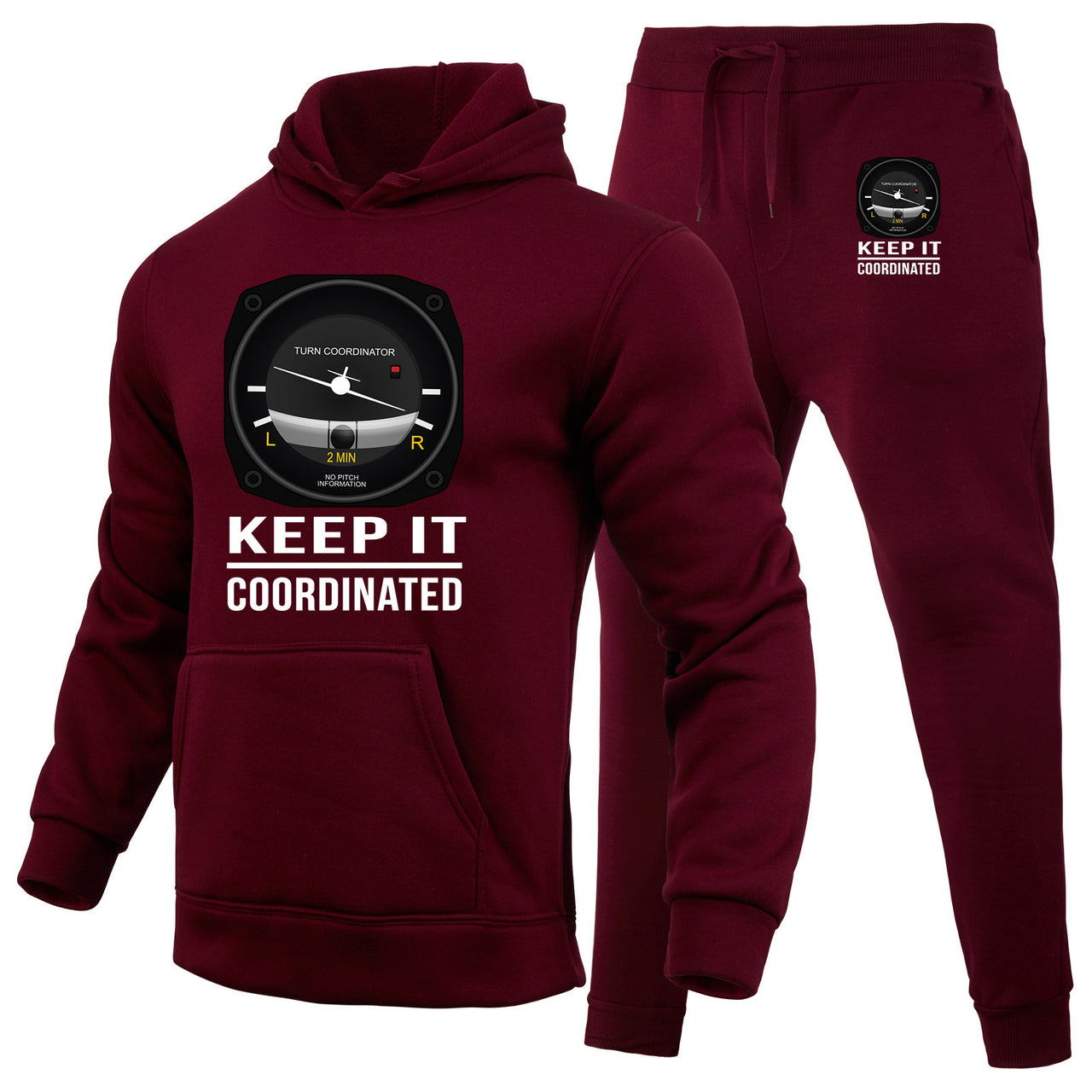 Keep It Coordinated Designed Hoodies & Sweatpants Set