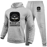 Thumbnail for Keep It Coordinated Designed Hoodies & Sweatpants Set