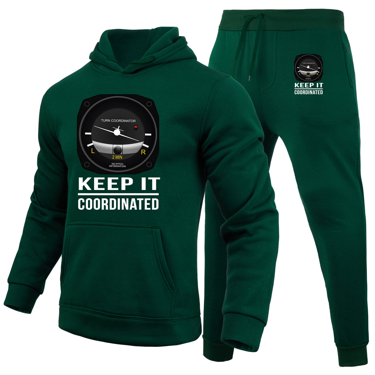 Keep It Coordinated Designed Hoodies & Sweatpants Set