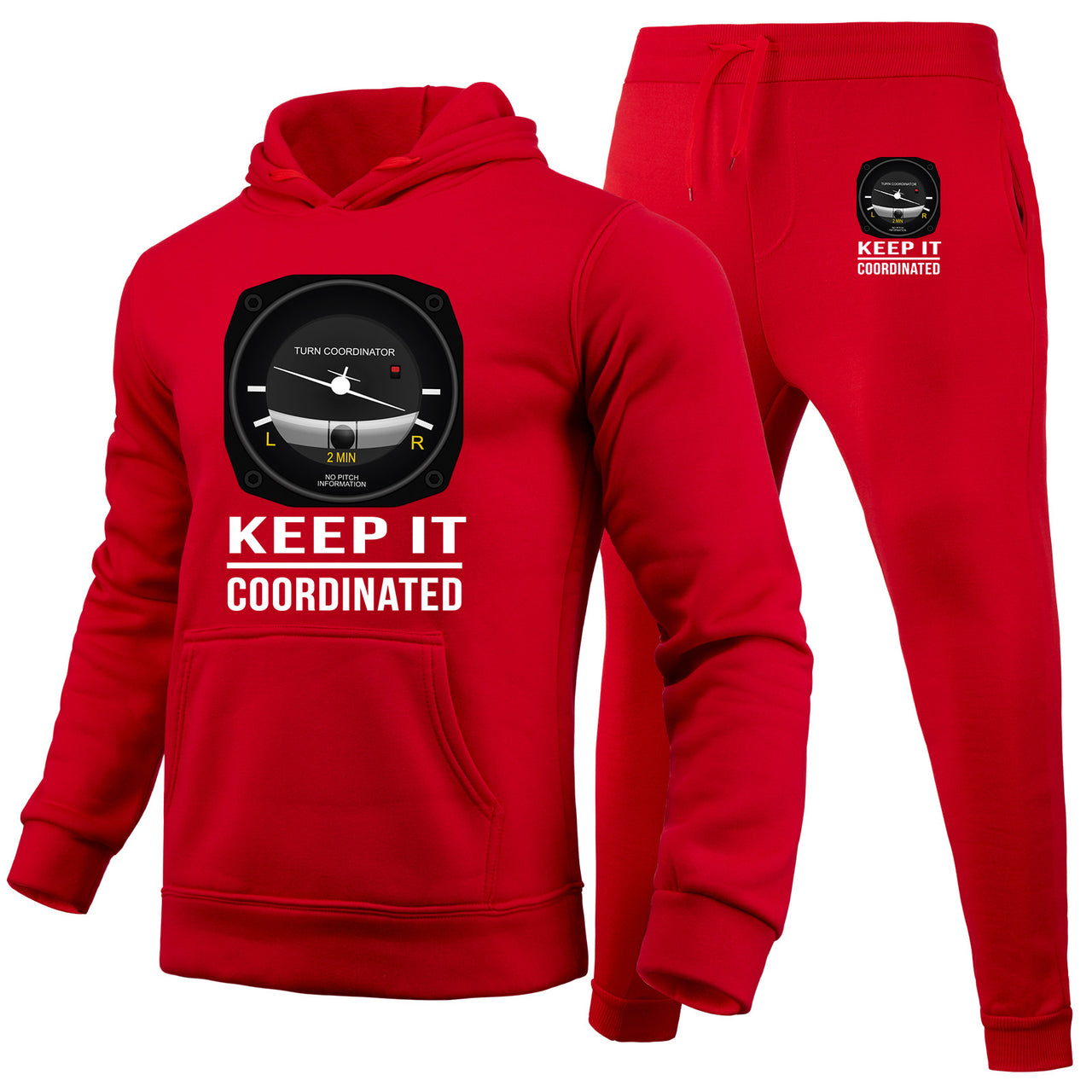 Keep It Coordinated Designed Hoodies & Sweatpants Set