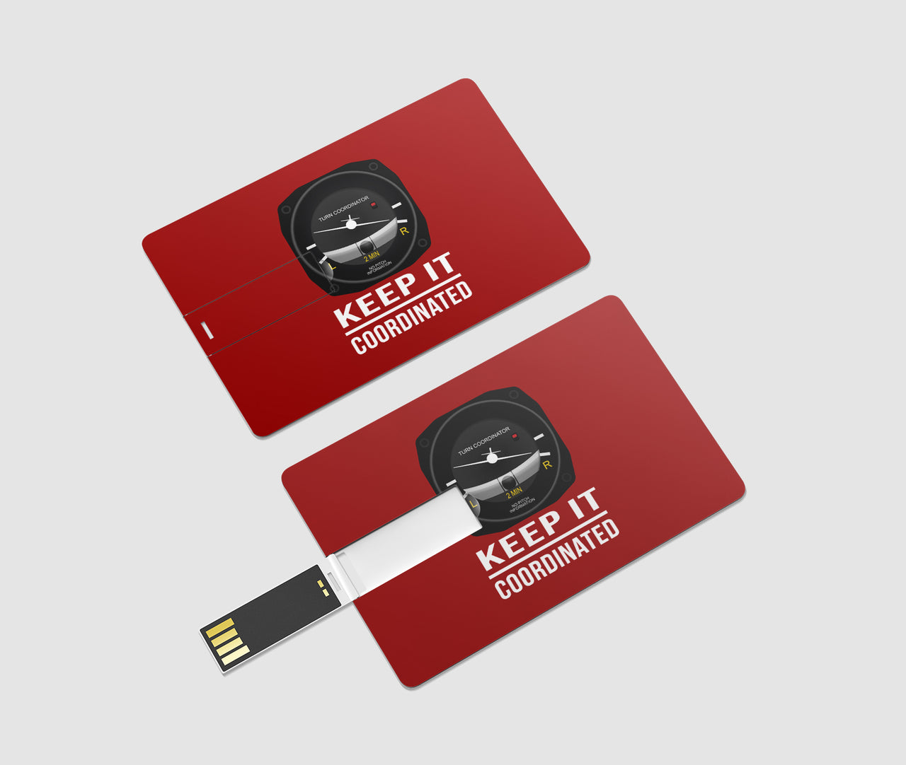 Keep It Coordinated Designed USB Cards