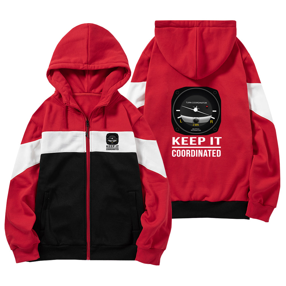 Keep It Coordinated Designed Colourful Zipped Hoodies
