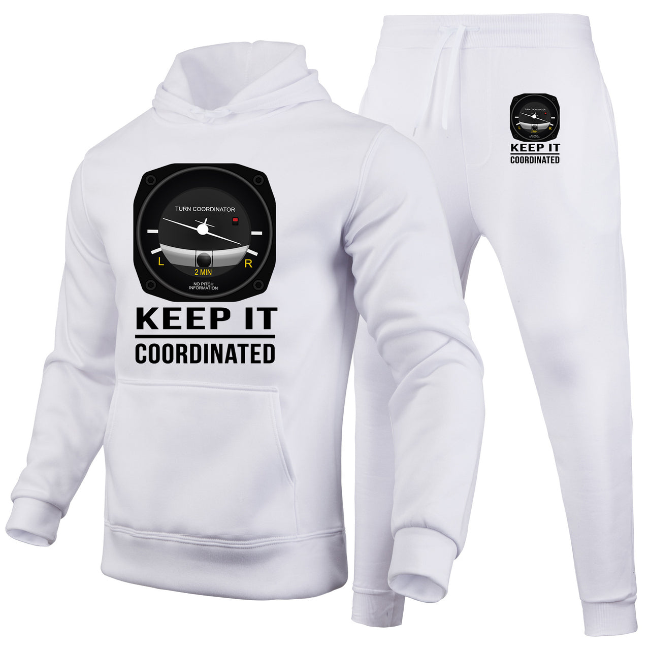 Keep It Coordinated Designed Hoodies & Sweatpants Set