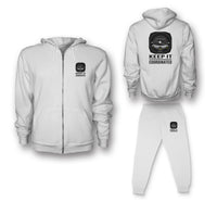 Thumbnail for Keep It Coordinated Designed Zipped Hoodies & Sweatpants Set