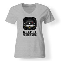 Thumbnail for Keep It Coordinated Designed V-Neck T-Shirts