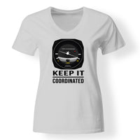 Thumbnail for Keep It Coordinated Designed V-Neck T-Shirts