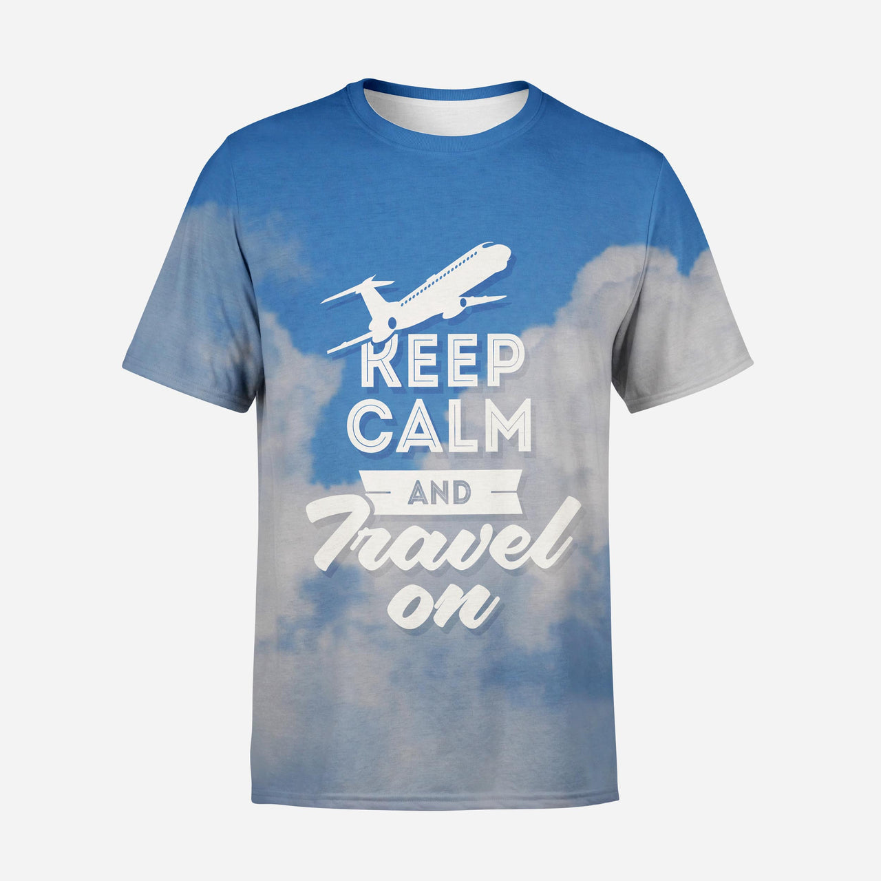 Keep Calm and Travel On Printed 3D T-Shirts