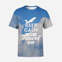 Thumbnail for Keep Calm and Travel On Printed 3D T-Shirts
