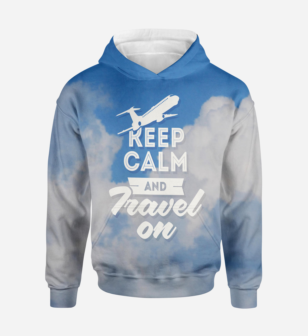 Keep Calm and Travel On Printed 3D Hoodies