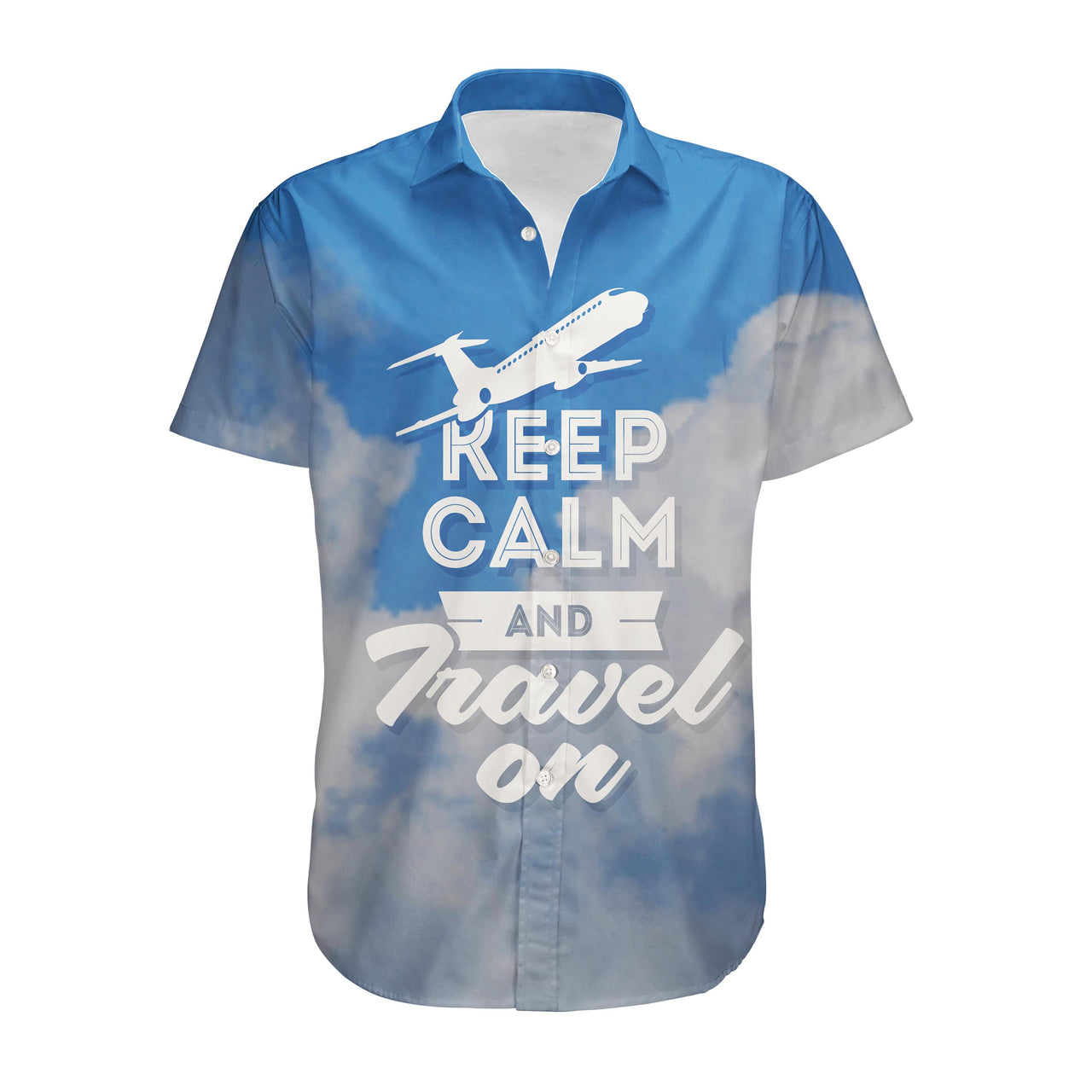 Keep Calm and Travel On Designed 3D Shirts