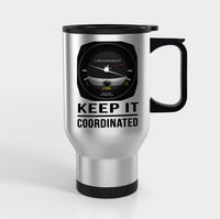 Thumbnail for Keep It Coordinated Designed Travel Mugs (With Holder)