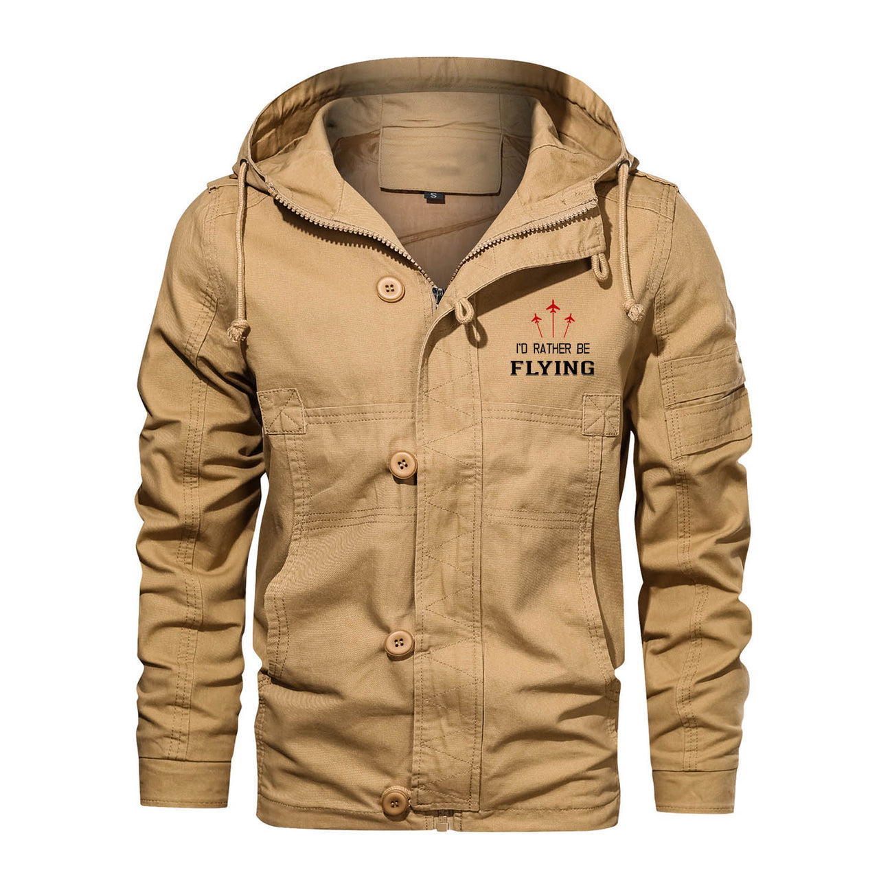 I'D Rather Be Flying Designed Cotton Jackets