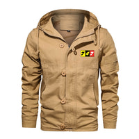 Thumbnail for Flat Colourful 747 Designed Cotton Jackets