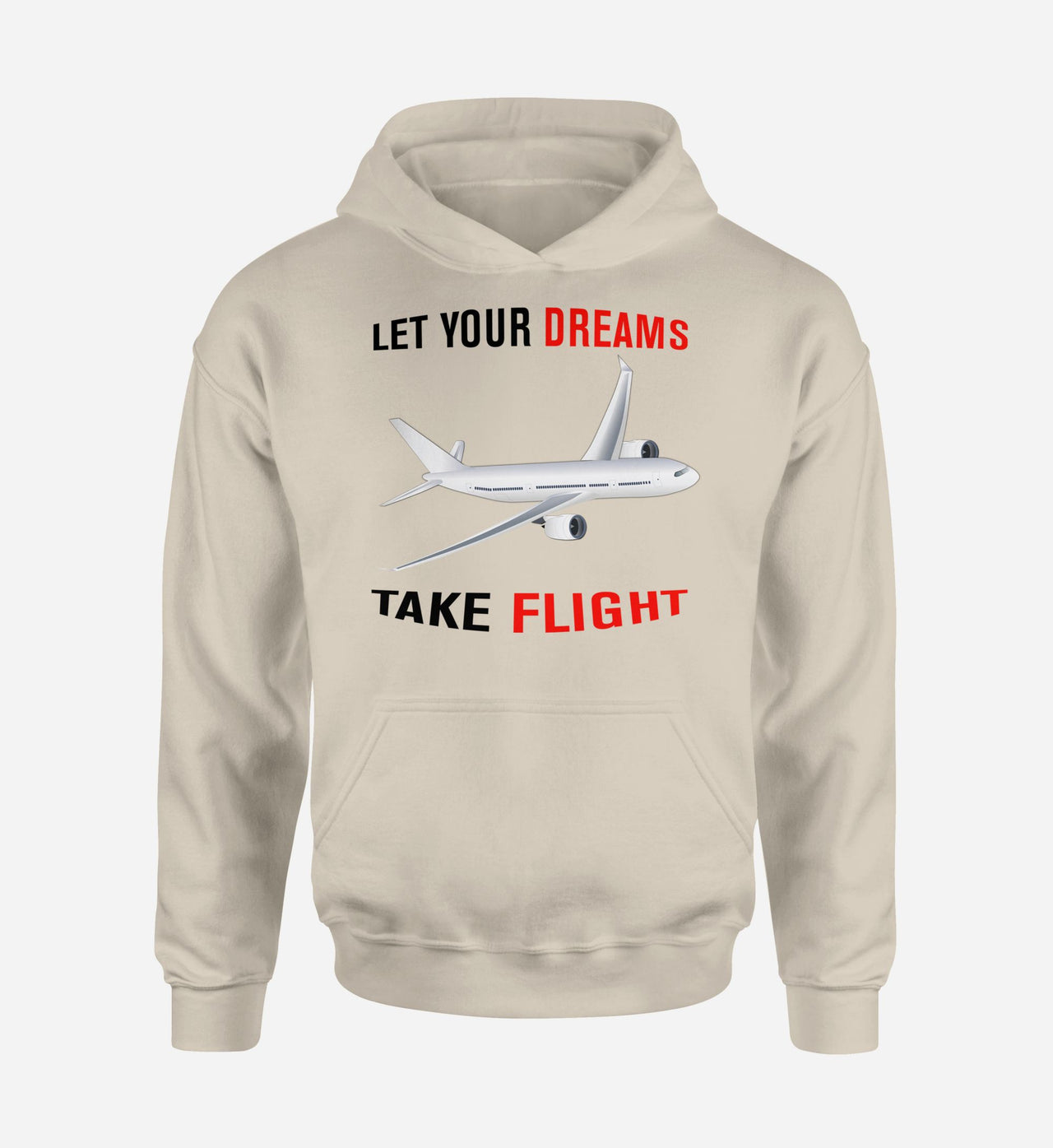 Let Your Dreams Take Flight Designed Hoodies