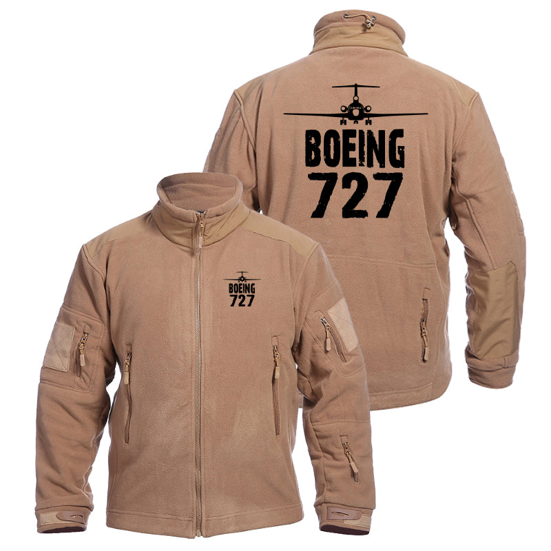 Boeing 727 & Plane Designed Fleece Military Jackets (Customizable)