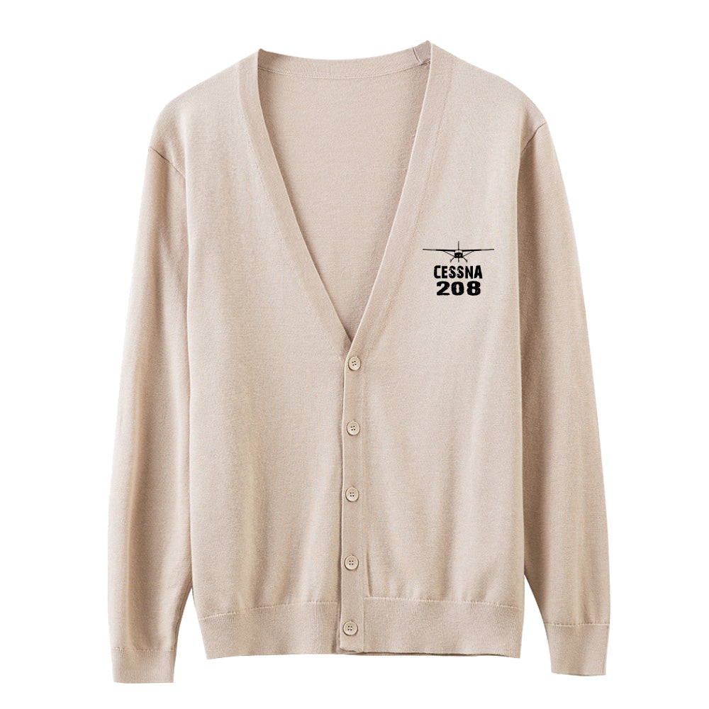 Cessna 208 & Plane Designed Cardigan Sweaters