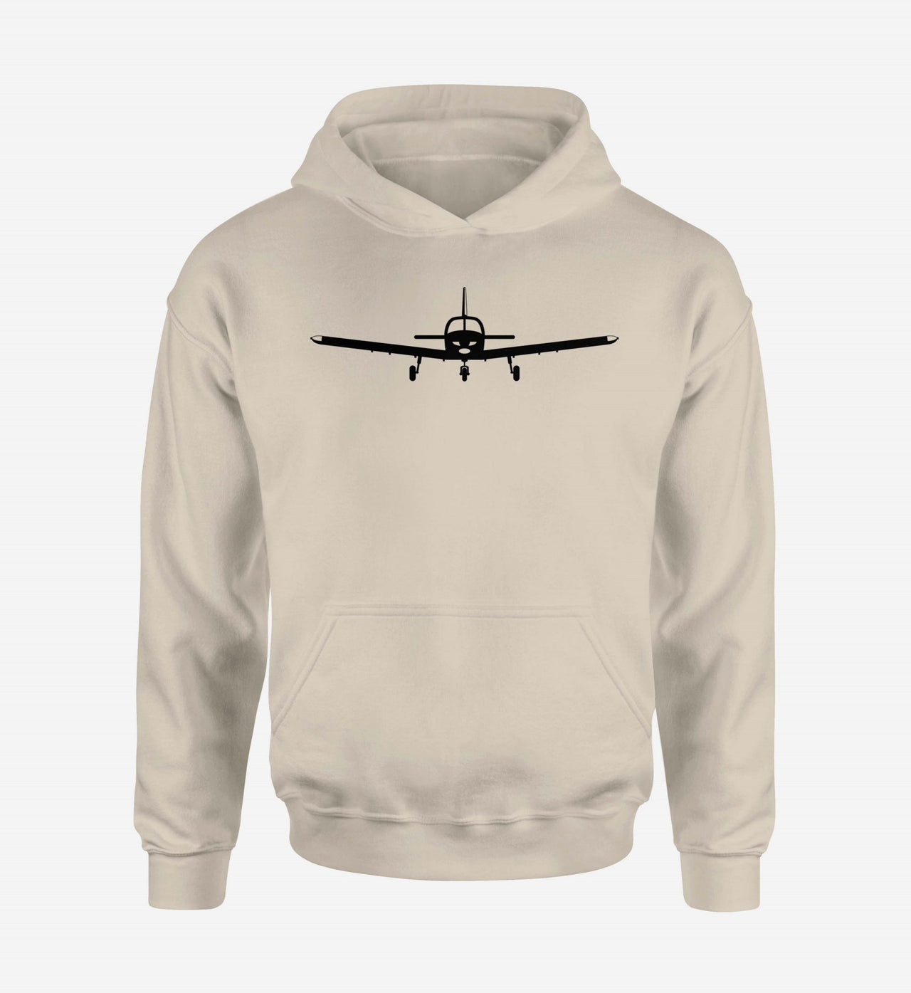 Piper PA28 Silhouette Plane Designed Hoodies
