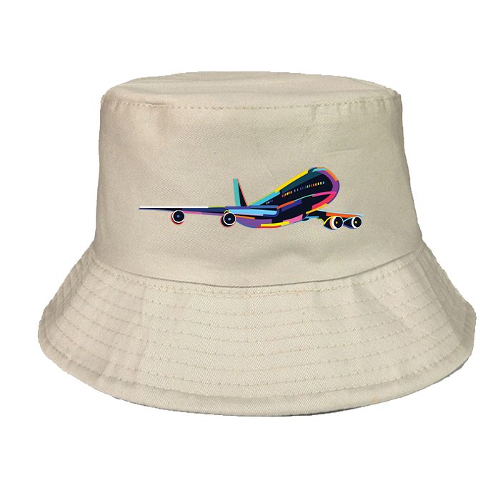 Multicolor Airplane Designed Summer & Stylish Hats