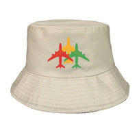 Thumbnail for Colourful 3 Airplanes Designed Summer & Stylish Hats